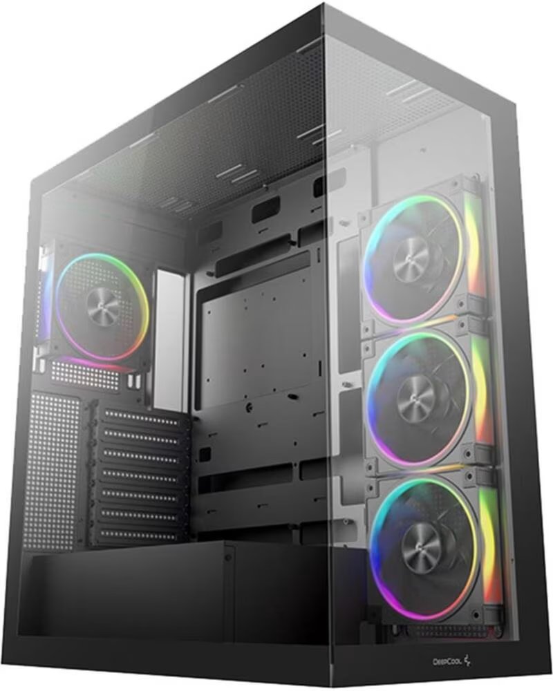 DEEPCOOL Caja ordenador gaming atx cg580v2 cristal templado negro