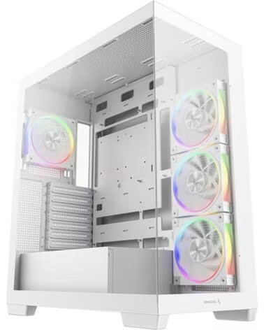DEEPCOOL Caja ordenador gaming atx cg580v2 cristal templado blanca