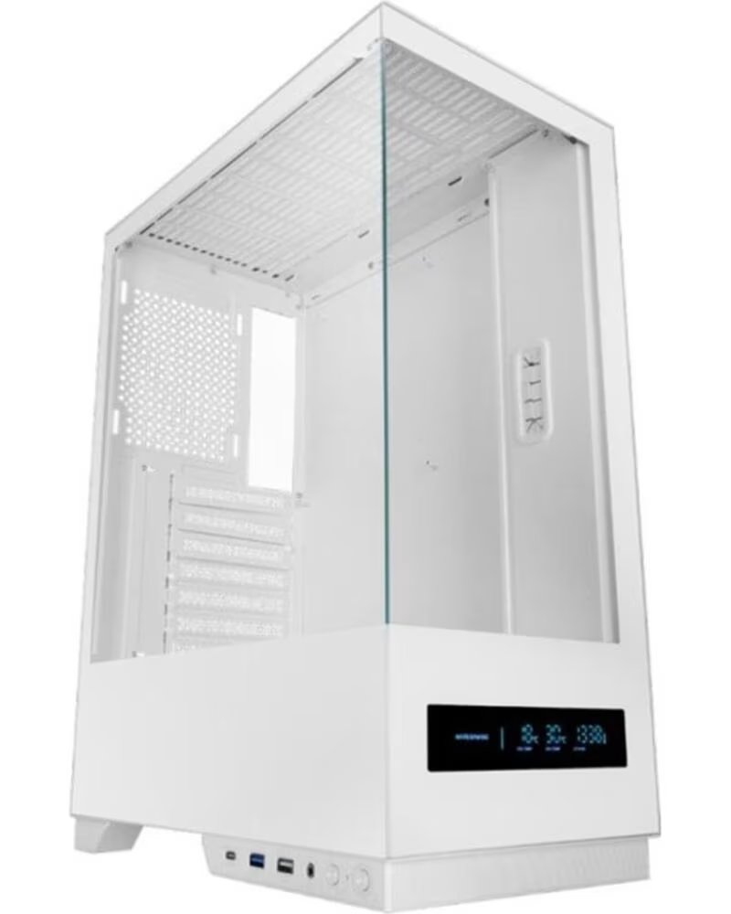 MARS GAMING Caja ordenador mcpulsarw atx cristal templado blanco