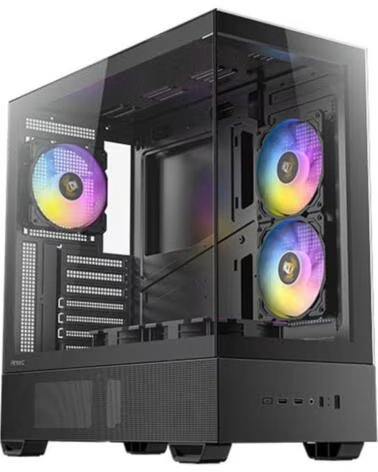 ANTEC Caja ordenador gaming cx705 atx argb cristal templado negra