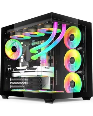 KEEP OUT Caja ordenador gaming xc - 800 pro matx argb cristal templado negra