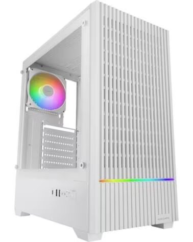 MARS GAMING Caja ordenador mc - quantum atx argb cristal templado blanco