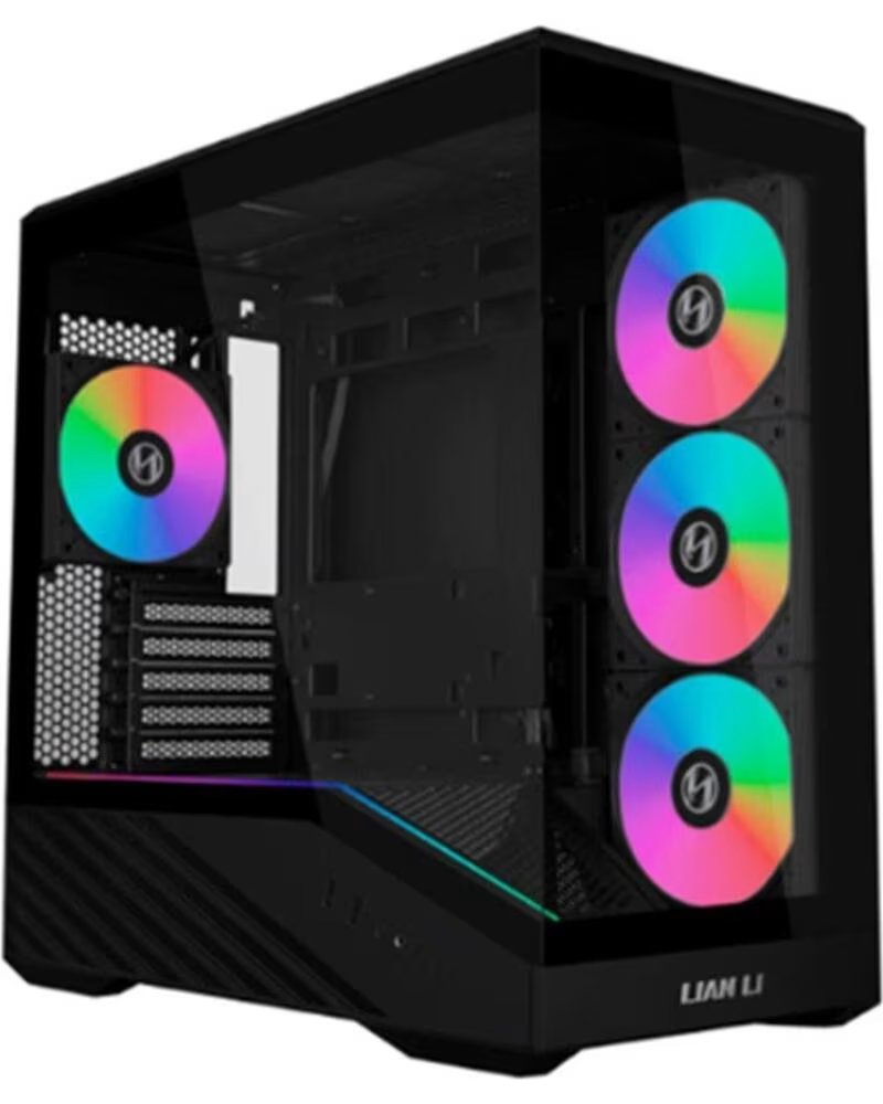 LIAN LI Caja ordenador gaming vector v150 matx argb cristal templado negro