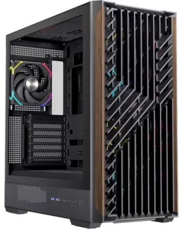 EINAREX Caja ordenador gaming p800 atx rgb cristal templado negra