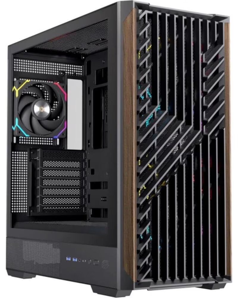 EINAREX Caja ordenador gaming p800 atx rgb cristal templado negra