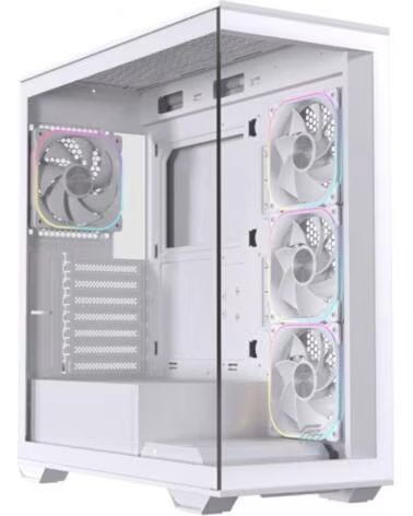 EINAREX Caja ordenador gaming s700 rgb atx cristal templado blanca