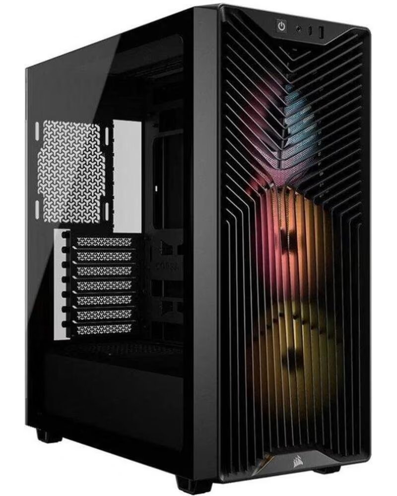 CORSAIR Caja ordenador gaming 3200d rs argb atx cristal templado negra
