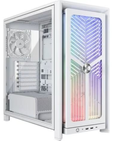 CORSAIR Caja ordenador gaming frame 4000x rs atx cristal templado blanca