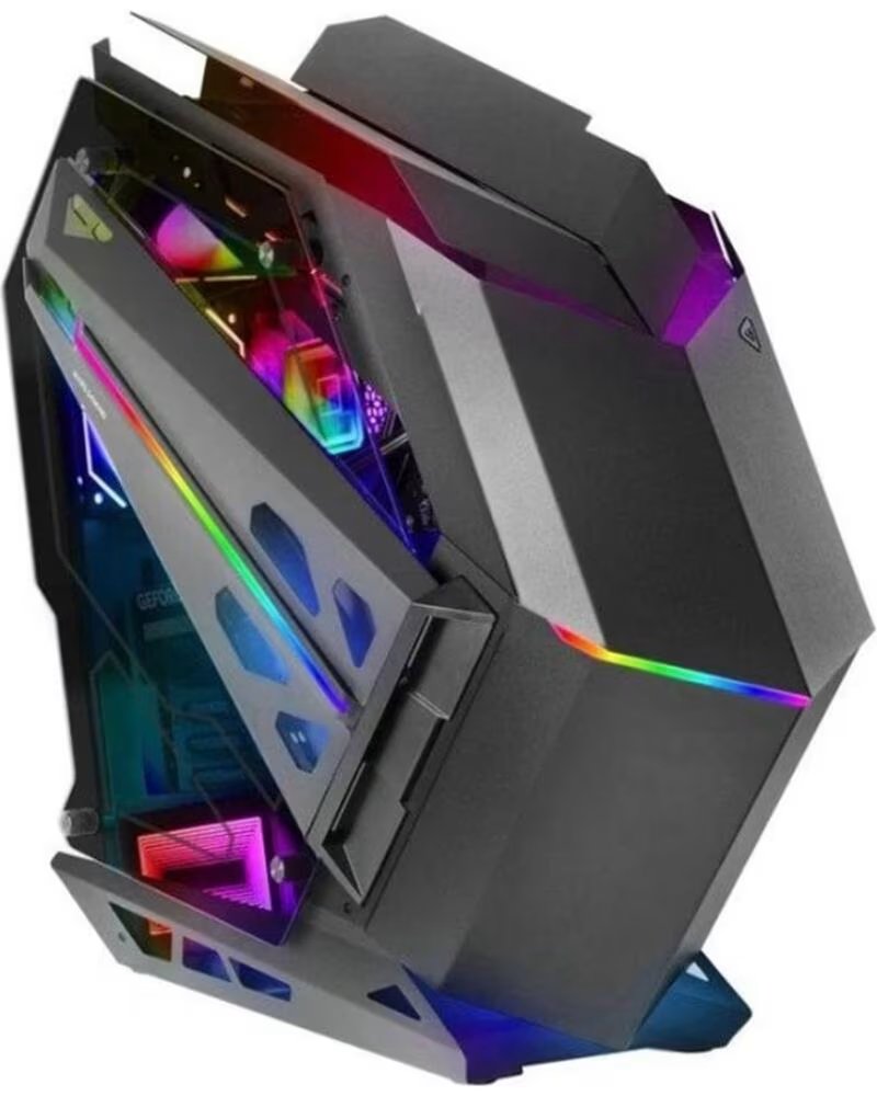 MARS GAMING Caja ordenador mctitan atx argb cristal templado negra