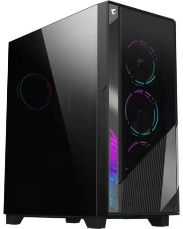 GIGABYTE Caja ordenador gaming gb - ac500g st atx argb vidrio negra