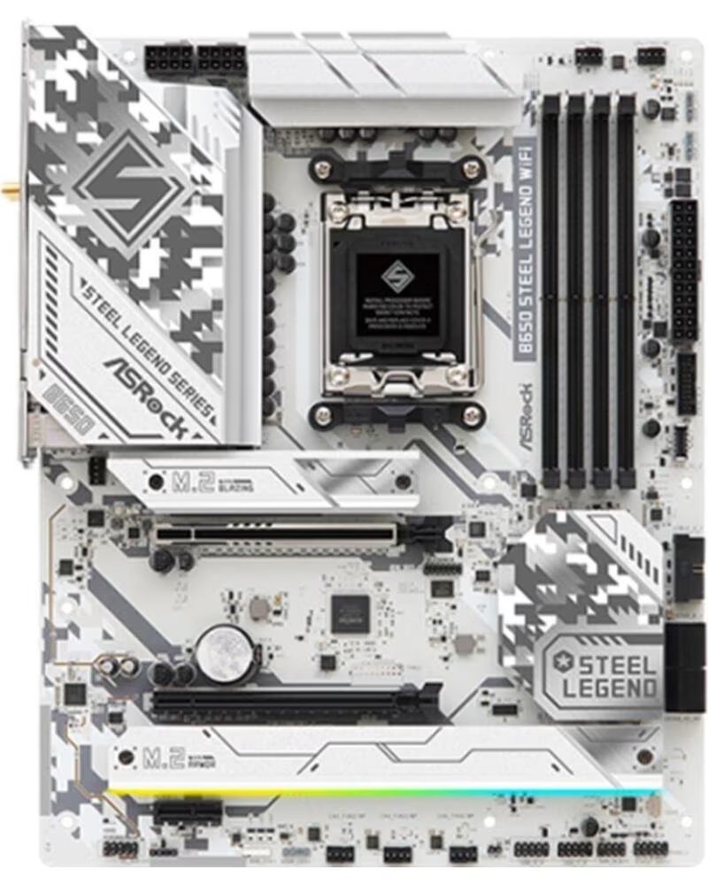 ASROCK Placa b650 steel legend wifi am5 atx - 4x ddr5