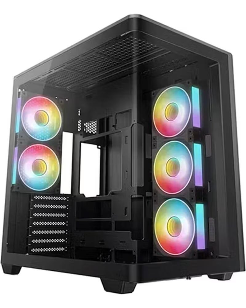 DEEPCOOL Caja ordenador gaming cg590u5f atx argb cristaltemplado negra