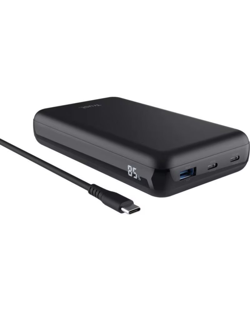 TRUST BATTERIA ESTERNA POWERBANK LARO 20000MAH 100W NERA PER LAPTOP