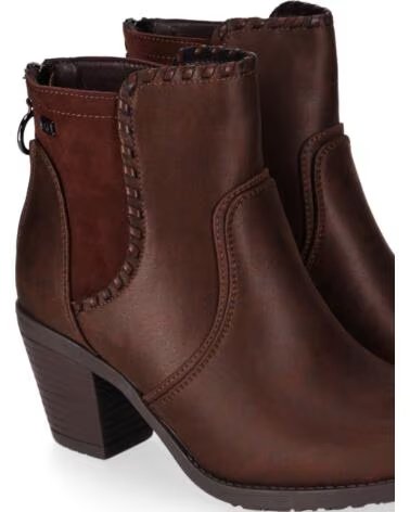 CHIKA10 TONIA 20 STIEFELETTEN KUNSTLEDER MITTLERER ABSATZ BRAUN MARRON-BROWN