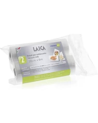 LAICA PACK 2 ROLLOS PARA ENVASAR AL VACÍO VT3508 20 X 600 CM