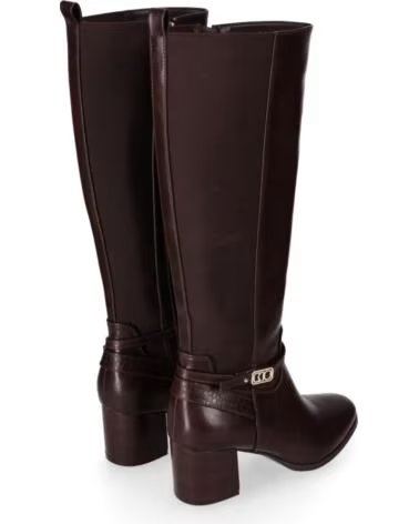 CHIKA10 CAYETANA 07 HIGH-HEEL-STIEFEL AUS BRAUNEM KUNSTLEDER MARRON-BROWN