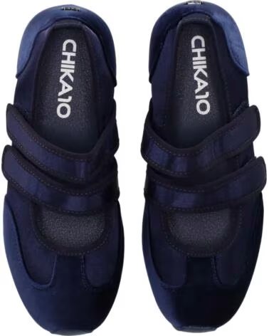 CHIKA10 CLAIRE 09 DAMEN STOFF SNEAKER FLACH MARINEBLAU-NAVY MARINO-NAVY