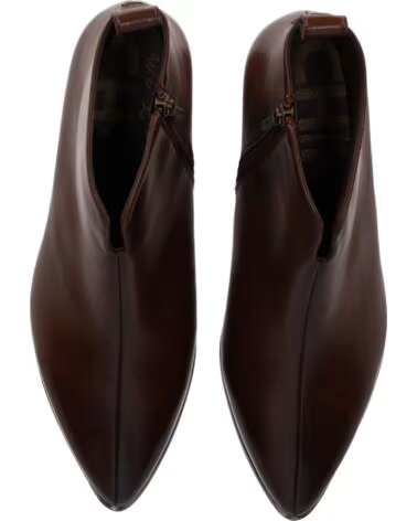 CHIKA10 ESPINO BOTINES PIEL SINTÉTICA MUJER TACÓN MEDIO MARRÓN MARRON-BROWN