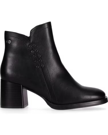 CHIKA10 TUKANA 06 STIVALETTI ECOPELLE TACCO MEDIO NEGRO-BLACK