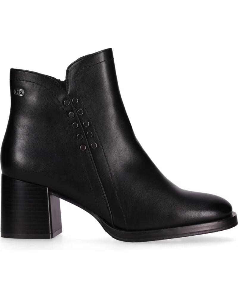 CHIKA10 TUKANA 06 BOTINS PELE SINTÉTICA SALTO MEDIO NEGRO-BLACK
