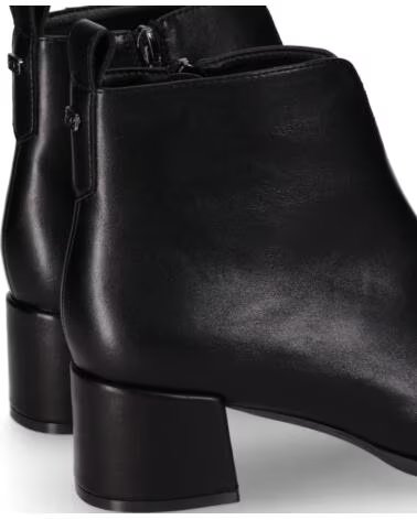 CHIKA10 ESPINO 02 BOTINES PIEL SINTÉTICA TACON MEDIO NEGRO-BLACK