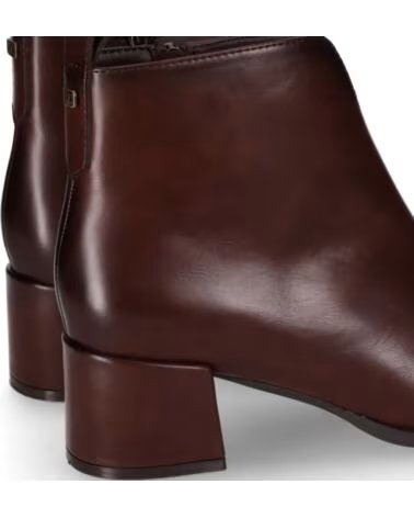 CHIKA10 ESPINO BOTINES PIEL SINTÉTICA MUJER TACÓN MEDIO MARRÓN MARRON-BROWN