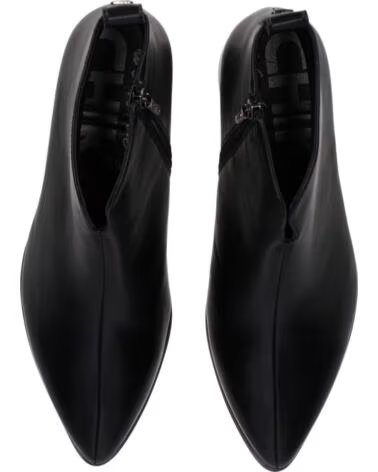CHIKA10 ESPINO 02 BOTINES PIEL SINTÉTICA TACON MEDIO NEGRO-BLACK