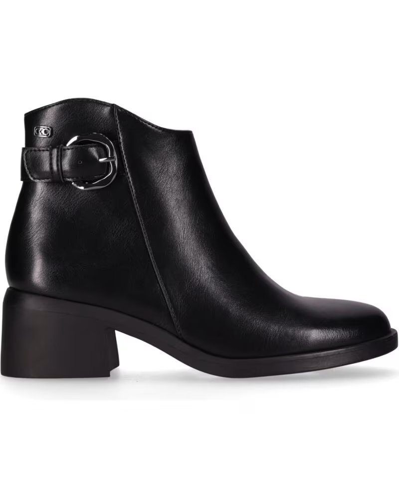 CHIKA10 DANKI 05 BOTINS PELE SINTÉTICA SALTO MEDIO NEGRO-BLACK