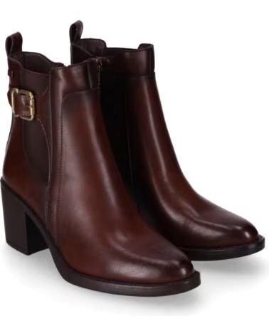 CHIKA10 NIHAL 02 STIVALETTI DONNA TACCO MEDIO STILE CASUAL MARRONE MARRON-BROWN