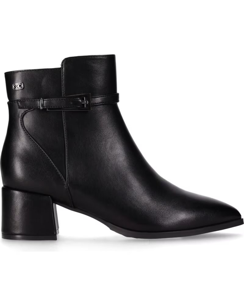 BOTINES DE MUJER TACON MEDIO CHIKA10 ESPINO 01 NEGRO-BLACK