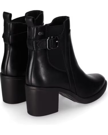 CHIKA10 NIHAL 02 BOTINES DE PIEL SINTÉTICA TACÓN MEDIO NEGRO NEGRO-BLACK