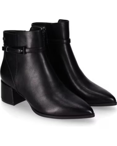 BOTINES DE MUJER TACON MEDIO CHIKA10 ESPINO 01 NEGRO-BLACK