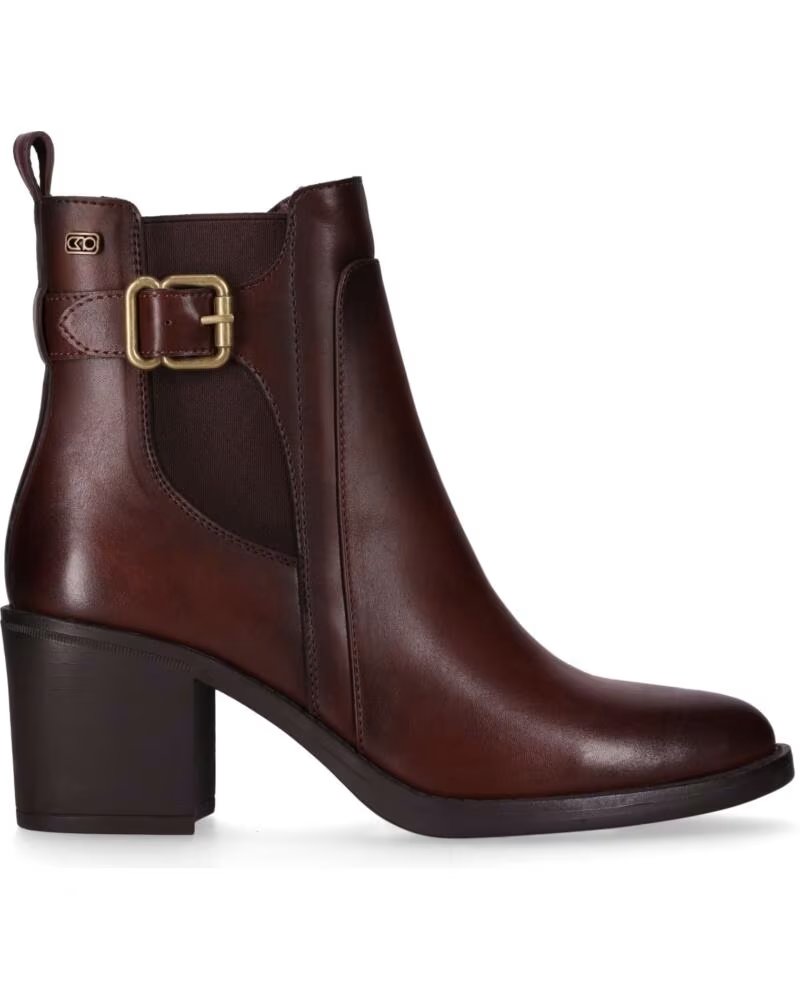 CHIKA10 NIHAL 02 STIVALETTI DONNA TACCO MEDIO STILE CASUAL MARRONE MARRON-BROWN