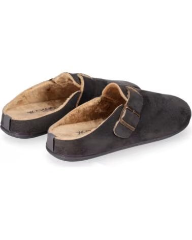 CHIKA10 MORANGO FLACHE STOFF-CLOGS IN GRAU GRIS-GREY