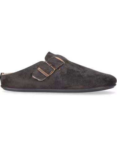 CHIKA10 MORANGO FLACHE STOFF-CLOGS IN GRAU GRIS-GREY