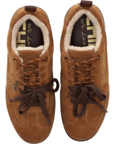 DAMEN VELOURSLEDER SNEAKER CHIKA10 CARLINDA LEDER TAN CUERO-TAN