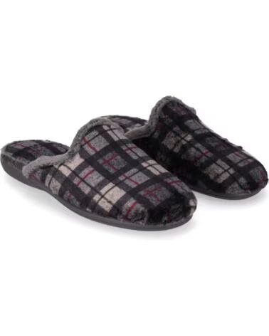 CHIKA10 AMARENA 01 NEGRO-BLACK FLACHE HERREN-STOFFHAUSSCHUHE