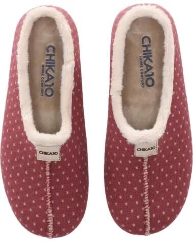 CHIKA10 AMARANTO 03 CHAUSSONS EN TISSU POUR FEMME PLATS ROSE ROSA-PINK
