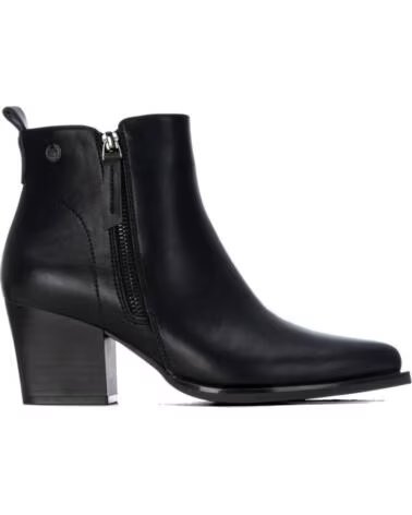 STIVALETTI CON TACCO ALTO XTI 146103 IN NERO CON CHIUSURA A ZIP LATERALE NEGRO