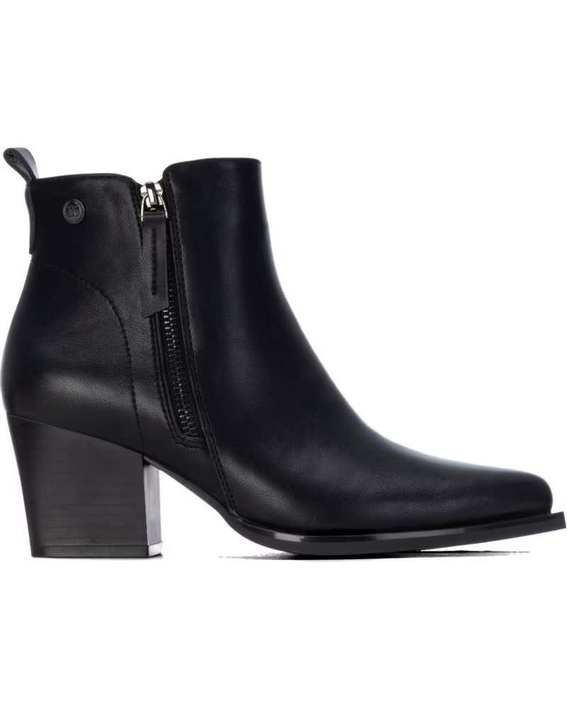 BOTTINES À TALONS HAUTS XTI 146103 EN NOIR AVEC FERMETURE ÉCLAIR LATÉRALE NEGRO
