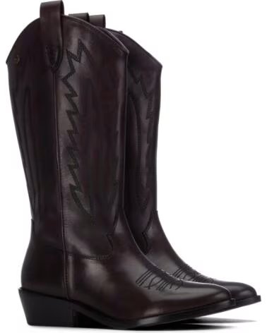CARMELA 164174 BOTA ESTILO COWBOY DE PIEL MARRÓN MARRON