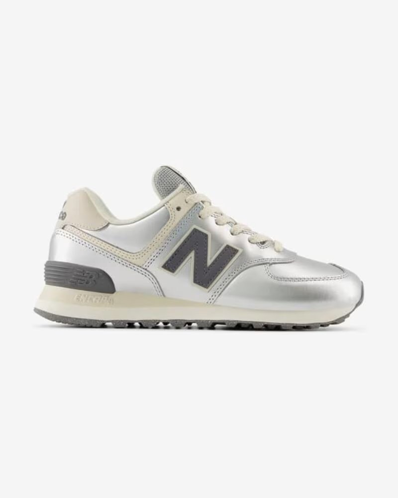 NEW BALANCE BASKETS FEMME 574 WL574MLG ARGENT PLATEADO
