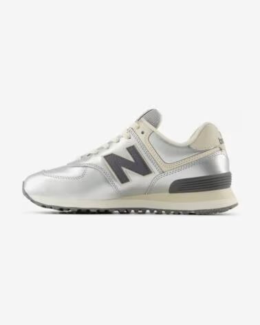 NEW BALANCE BASKETS 574 WL574MLG ARGENT PLATEADO