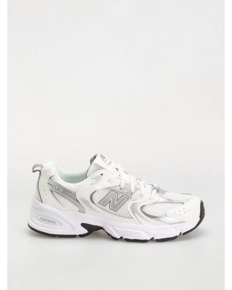 NEW BALANCE GR530AD SNEAKERS WHITE AND SILVER BLANCO