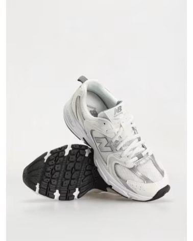 NEW BALANCE GR530AD SNEAKERS WHITE AND SILVER BLANCO