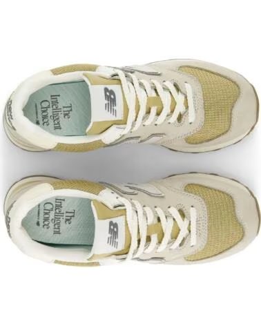 NEW BALANCE U5748DF LIGHT GREY UNISEX SNEAKERS BEIG CLARO