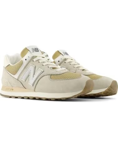 NEW BALANCE U5748DF LIGHT GREY UNISEX SNEAKERS BEIG CLARO