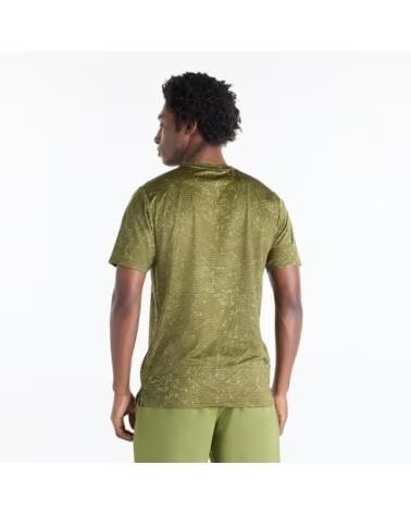 NEW BALANCE T-SHIRT HOMME MT6116OH VERT FONCÉ VERDE OSCURO