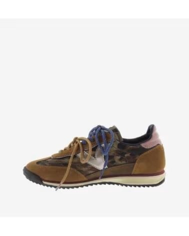 VICTORIA DAMEN SNEAKER ANIMAL PRINT MIT WILDLEDER-DETAILS UND SCHNÜRUNG