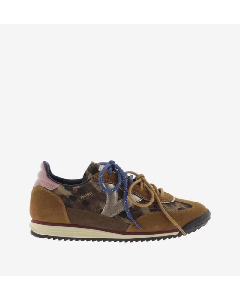 VICTORIA DAMEN SNEAKER ANIMAL PRINT MIT WILDLEDER-DETAILS UND SCHNÜRUNG